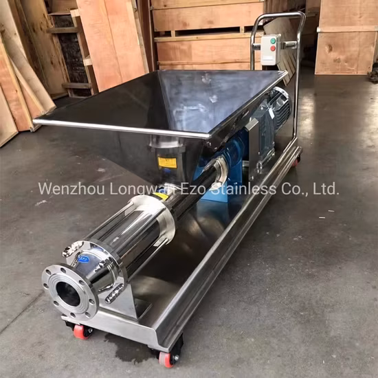 Bomba paralela de reboco de parafuso mono duplo de óleo de vedação de produto comestível elétrico de aço inoxidável